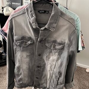 Nova Denim Jacket - Size Large - Gray Denim